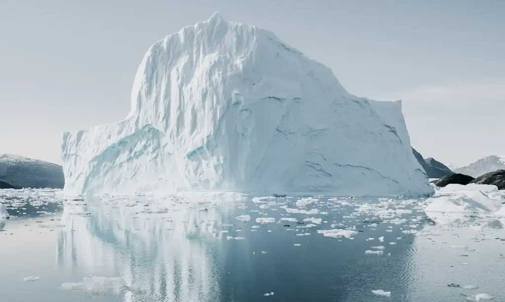 Iceberg in the ocean